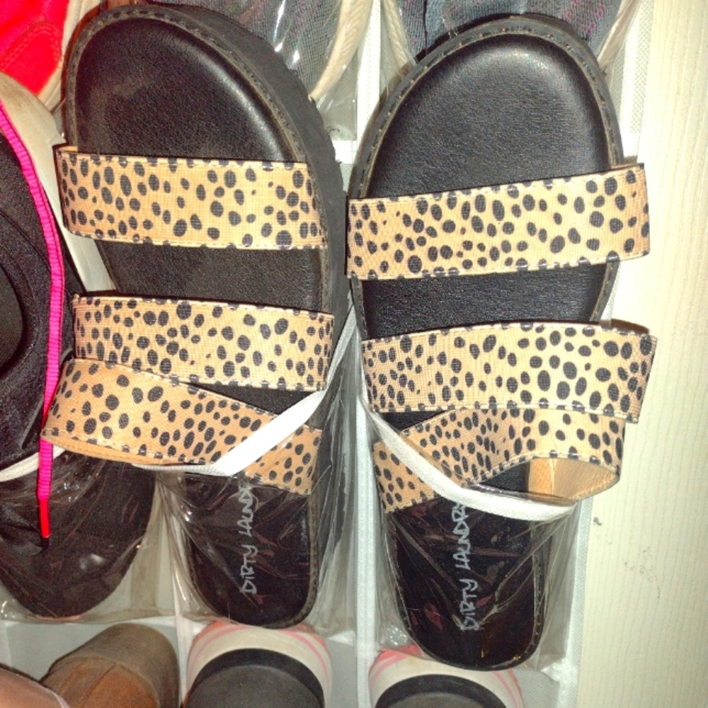 Cheetah print sandals